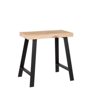 Tabouret Marron clair Fer H46xl32xL46cm