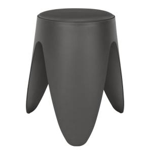 Tabouret plastique coloris gris