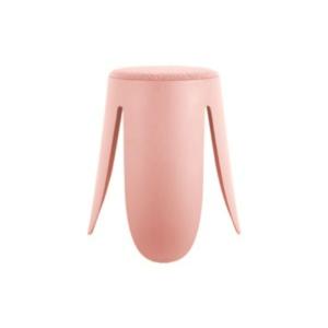 Tabouret  polypropylène rose Ø44cm
