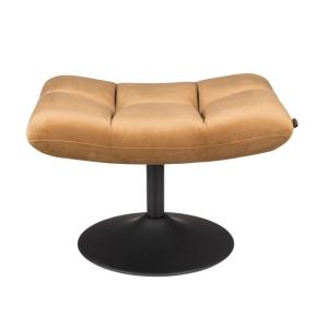 Tabouret repose pieds en velours doré