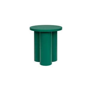 Tabouret rond en bois de frêne et acier, vert