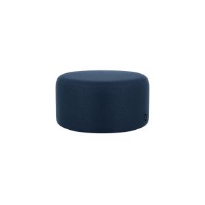 Tabouret rond en fibres synthétiques, petit, bleu