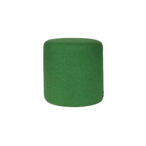 Tabouret rond en laine, grand, vert