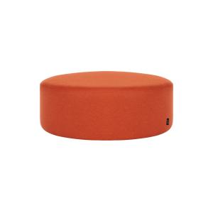 Tabouret rond en laine, large, terracotta