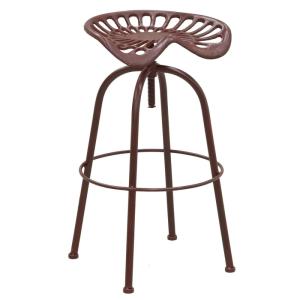 Tabouret tracteur pivotant et réglable en hauteur rouge ant…