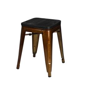 Tabouret vintage doré