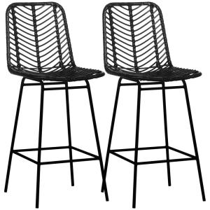 Tabourets de bar design bohème métal noir