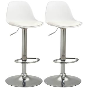 Tabourets de bar hauteur réglable pivotants avec repose-pie…