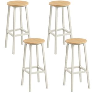 Tabourets de bar lot de 4 hauteur 74 cm repose-pieds doré e…