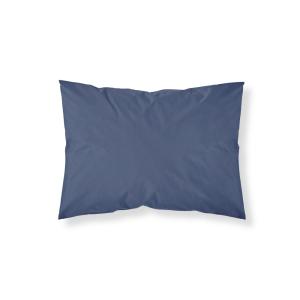 Taie d’oreiller 100% coton 200 fils bleu marine 80x80 cm