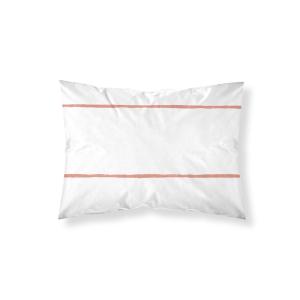 Taie d’oreiller 100% coton 200 fils orange 48x125 cm