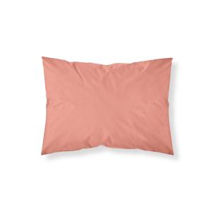 Taie d’oreiller 100% coton 200 fils orange 65x65 cm