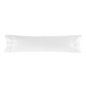 Taie d'oreiller 100% Coton Blanc 45x155 cm