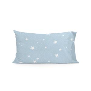 Taie d'oreiller 100% Coton Bleu 50x75 cm