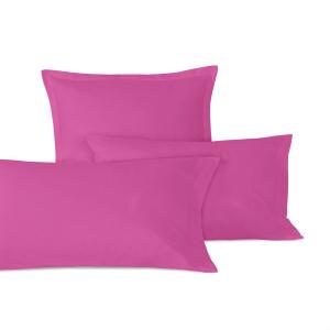 Taie d'oreiller 100% Coton Fuchsia 80x80 cm