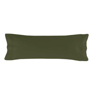 Taie d'oreiller 100% Coton Olive verte 45x110 cm