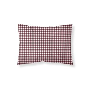 Taie d’oreiller 100 % coton rouge 45x110 cm
