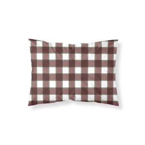 Taie d’oreiller 100 % coton rouge 65x65 cm