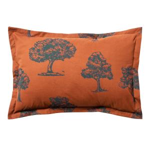 Taie d'oreiller 50x70 en coton bleu pétrole