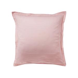 Taie d'oreiller 63x63 en satin de coton  rose nude