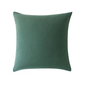 Taie d'oreiller 65x65 en gaze de coton vert céladon