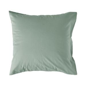 Taie d'oreiller 75% coton 25% lin 65 x 65 cm bleu écume