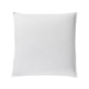 Taie d'oreiller carrée en satin blanc 65x65