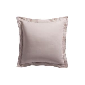 Taie d'oreiller coton mastic 75x75 cm