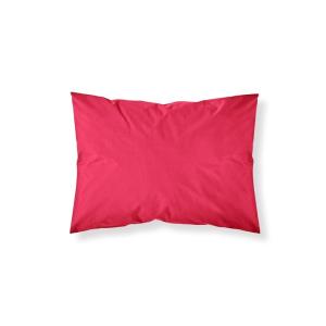Taie d'oreiller coton uni  50x70 cm Rouge