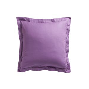 Taie d'oreiller coton uni  75x75 cm Violet clair