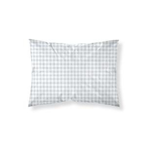 Taie d’oreiller en coton 100 % 200 fils bleu 50x80 cm