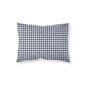 Taie d’oreiller en coton 100 % 200 fils bleu 80x80 cm