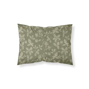 Taie d’oreiller en coton 100 % 200 fils vert 45x110 cm