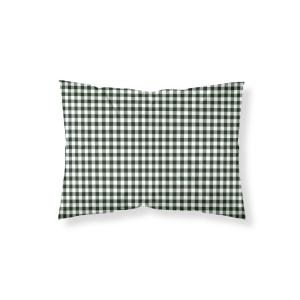 Taie d’oreiller en coton 100 % 200 fils vert 45x125 cm