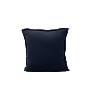 Taie d'oreiller en coton bleu 40x40 cm
