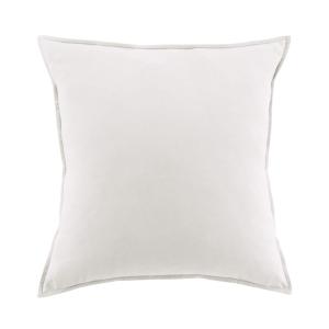 Taie d'oreiller en fanelle de coton neige 63x63 cm