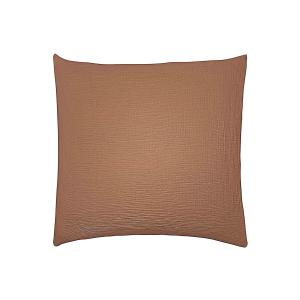 Taie d'oreiller en gaze de coton marron 65x65