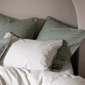 Taie d'oreiller en percale de coton 50x70cm Lichen