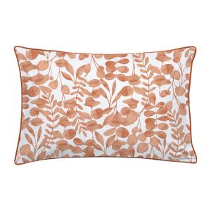 Taie d'oreiller en percale de coton 50x70cm Terre cuite