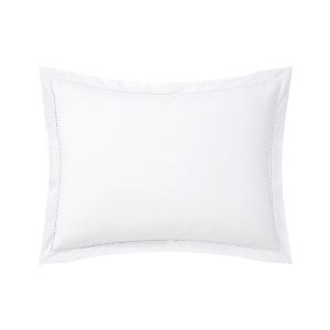 Taie d'oreiller en percale de coton blanc 30 x 40 cm