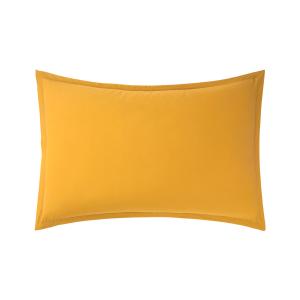 Taie d'oreiller en percale de coton orange 50 x 75 cm