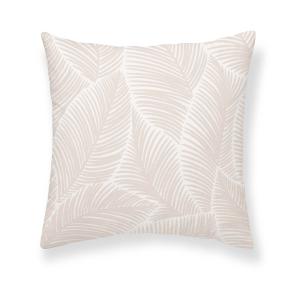 Taie d'oreiller en popeline de coton 300 fils beige 80x80 cm