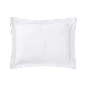 Taie d'oreiller en satin de coton blanc 30 x 40 cm