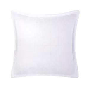 Taie d'oreiller en satin de coton blanc 65 x 65 cm