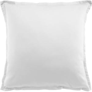 Taie d'oreiller en satin de coton blanc 65x65 cm