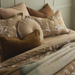 Taie d'oreiller en satin de coton vert 65 x 65 cm