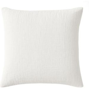 Taie d'oreiller gaze de coton blanc pur 65x65 cm