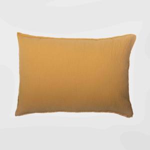 Taie d'oreiller gaze de coton curry 50X70 CM