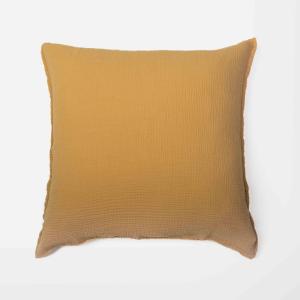 Taie d'oreiller gaze de coton curry 65X65 CM