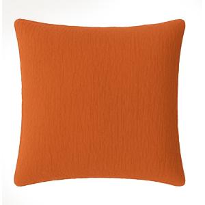 Taie d'oreiller gaze de coton safran mineral 65x65 cm